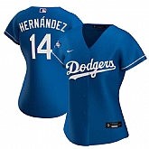 Women Dodgers 14 Enrique Hernandez Royal Nike 2020 World Series Champions Cool Base Jersey Dzhi,baseball caps,new era cap wholesale,wholesale hats